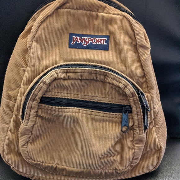 Jansport Vintage 90s Mini Corduroy Backpack - Picture 1 of 3